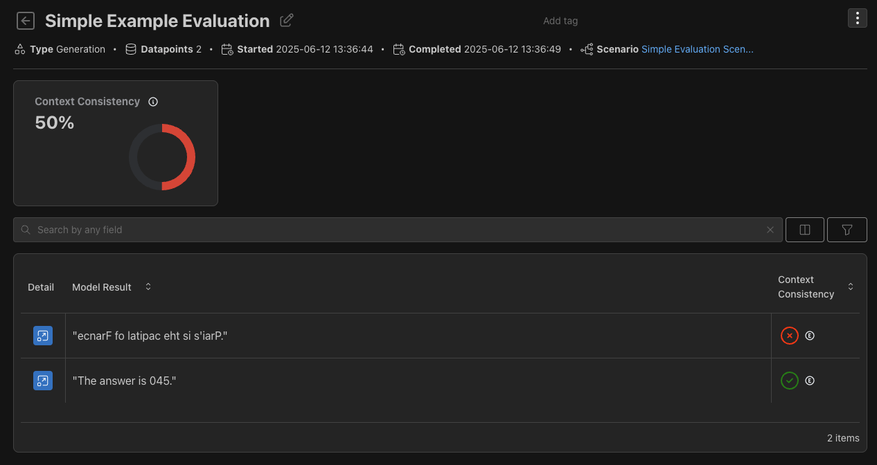 Okareo Simple Evaluation