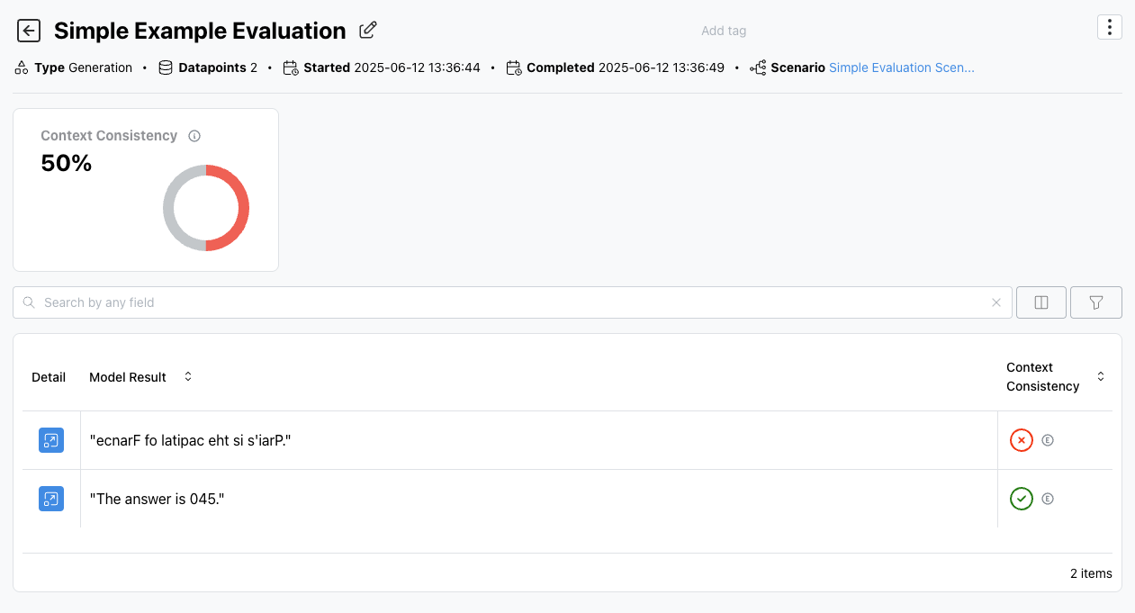 Okareo Simple Evaluation