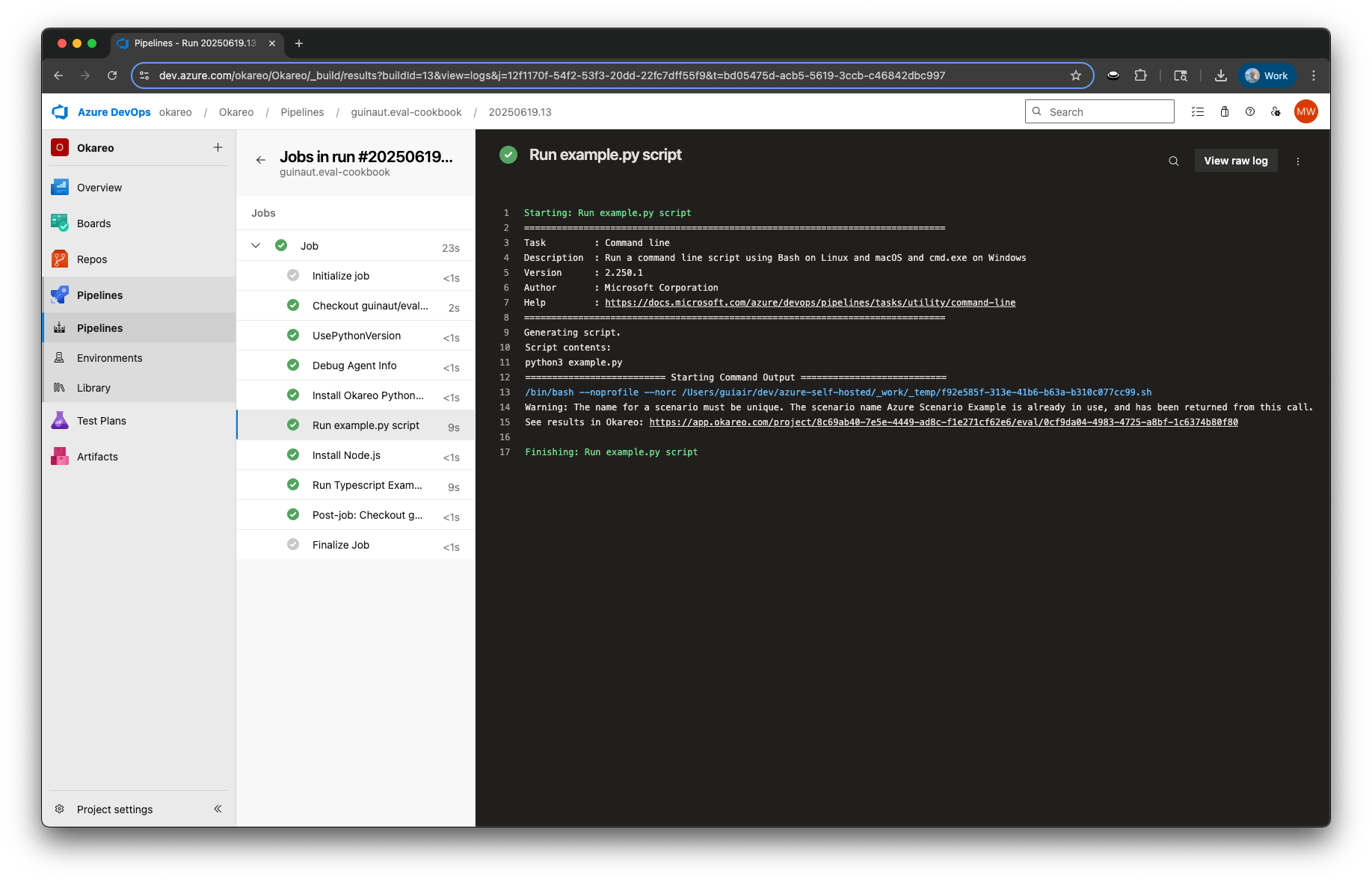 Azure Python Job